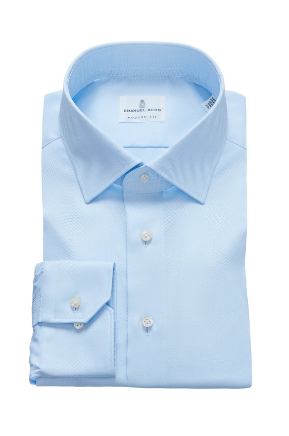 Emanuel Berg - Koszula bawełna niebieski MF.MCR37.2.1708