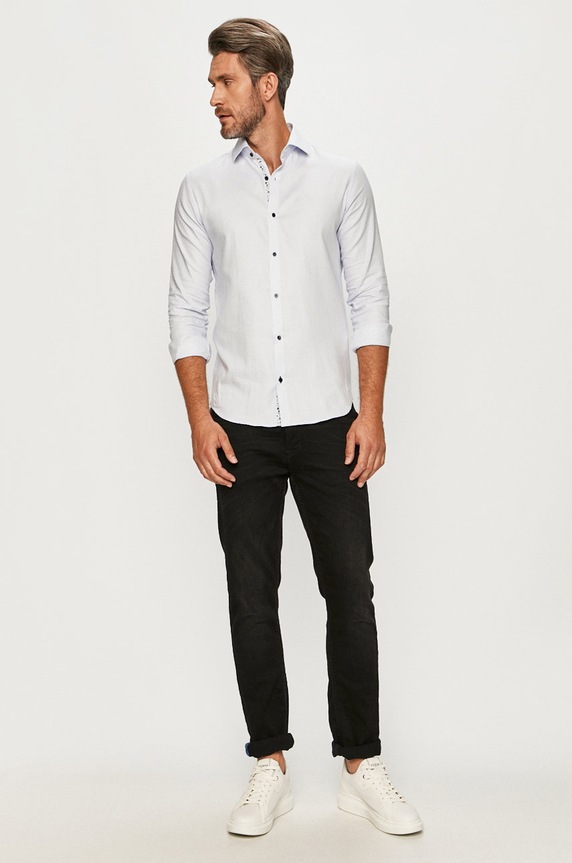 Oblečenie Premium by Jack&Jones - Bavlnená košeľa 12173879 modrá