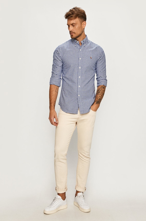 Odzież Polo Ralph Lauren - Koszula 710549084010 710549084010 niebieski