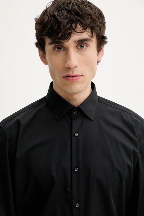 Hugo - Πουκάμισο Kenno μαύρο 50289499.NOS