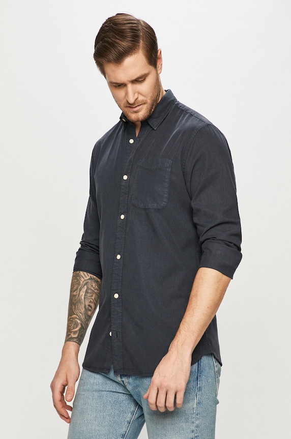 Jack & Jones - Koszula 12181600 granatowy