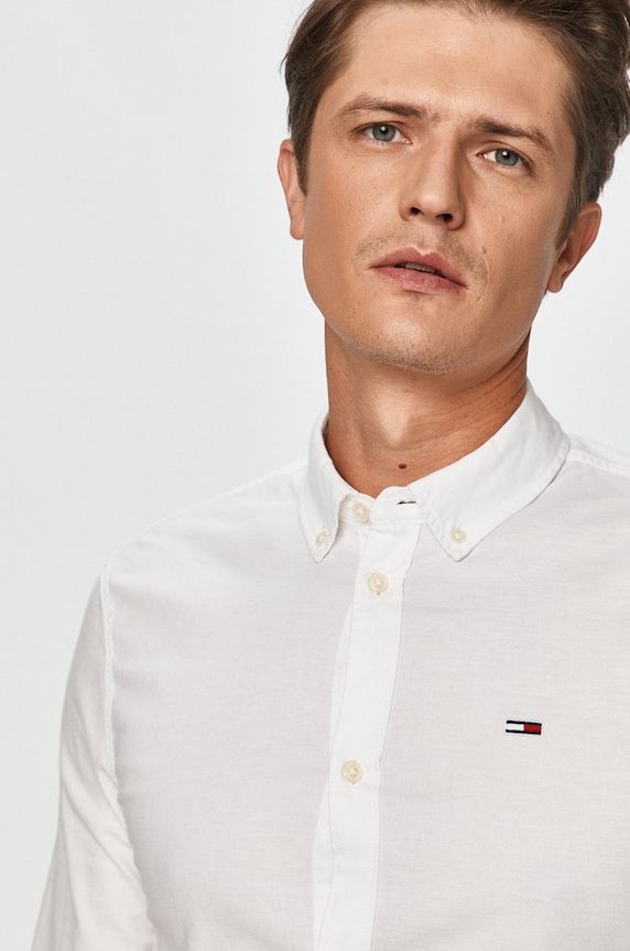 Tommy Jeans - Πουκάμισο DM0DM09594.NOS λευκό