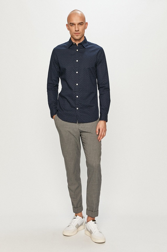 Odzież Jack & Jones - Koszula bawełniana 12173241 granatowy