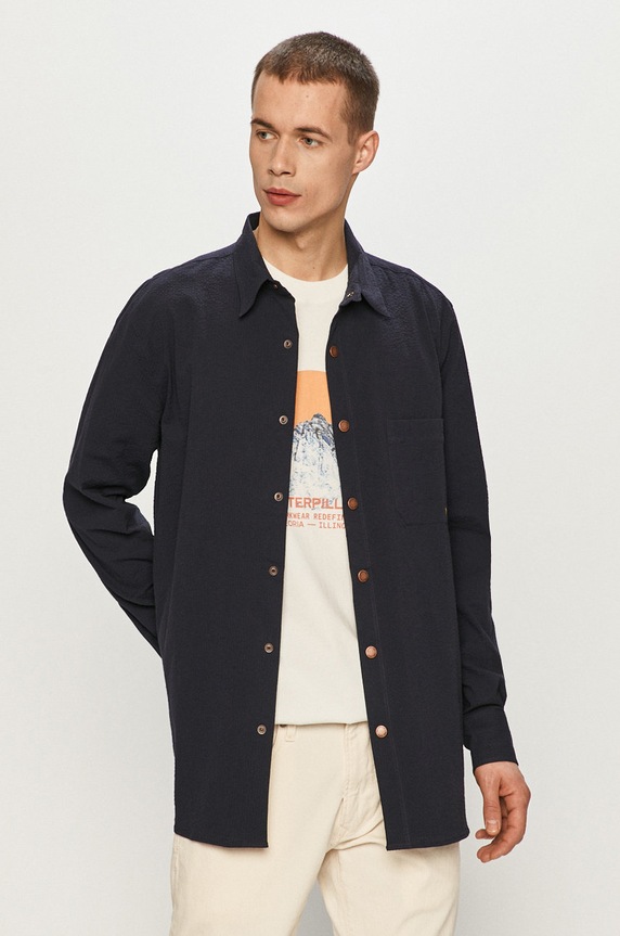 CAT Footwear - Koszula 2610641.10240 granatowy