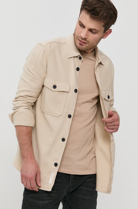 Only & Sons - Koszula bawełniana 22020603 beżowy AA00