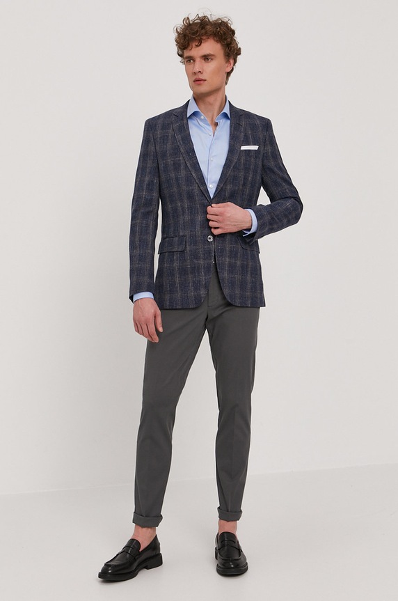 Odzież BOSS Koszula bawełniana 50413744.NOS 50413744.NOS niebieski