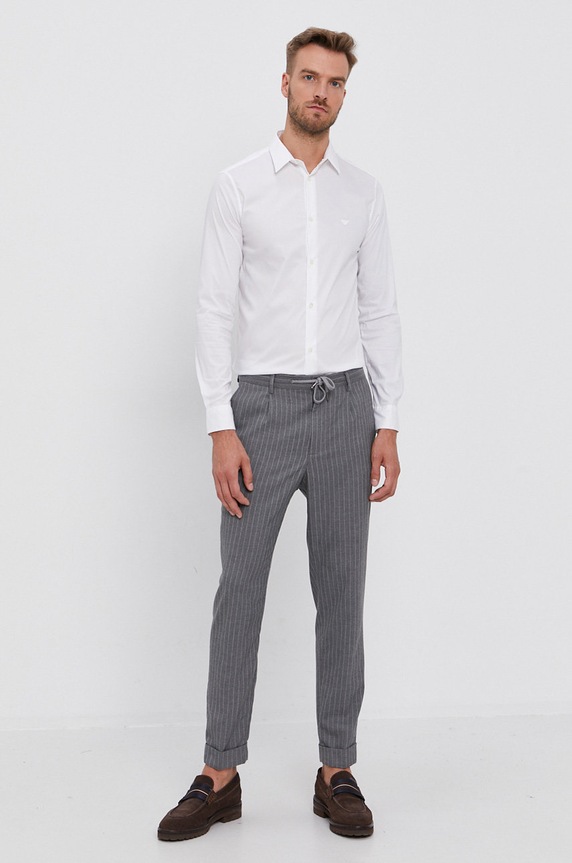 Odjeća Košulja Emporio Armani 8N1C09.1NI9Z bijela