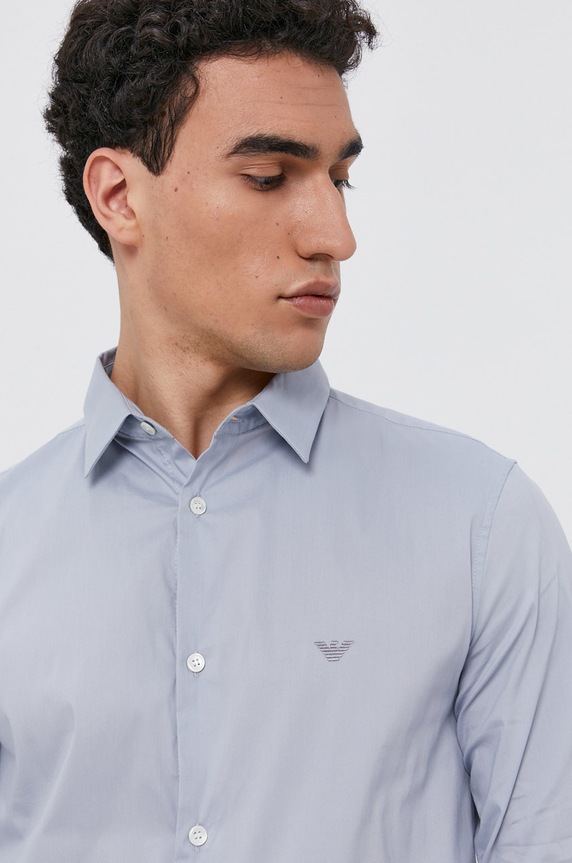 Košeľa Emporio Armani modrá 8N1C09.1NI9Z