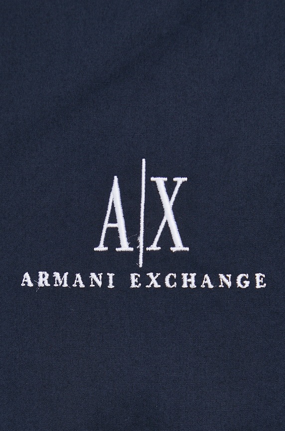 Armani Exchange koszula bawełniana 8NZCP2.ZNBJZ.NOS granatowy AA00