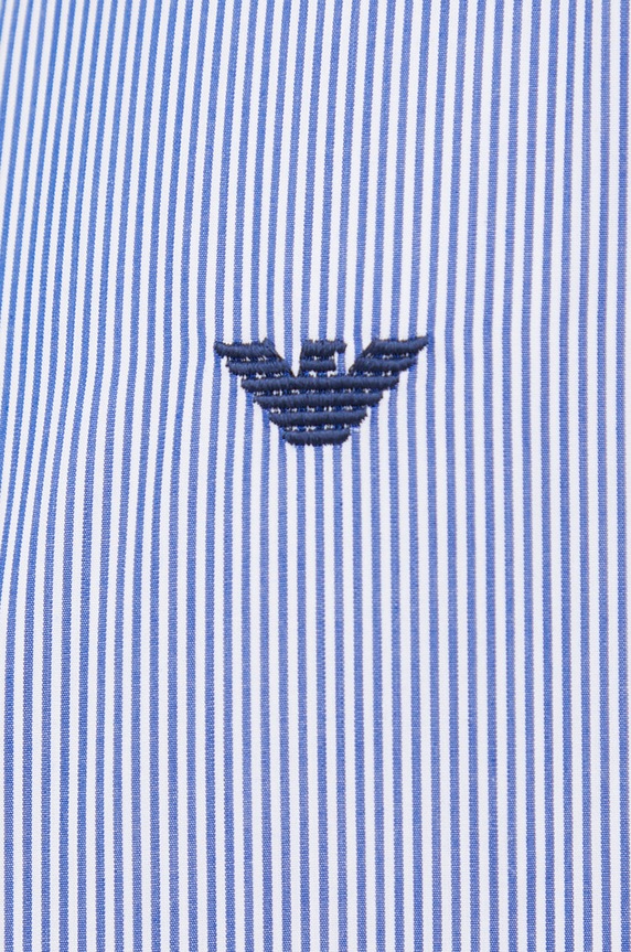 Emporio Armani camicia in cotone 8N1CD4.1NB1Z.NOS blu navy AA00