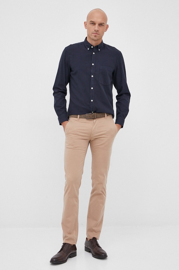 Îmbrăcăminte Marc O'Polo camasa M21724242414 bleumarin