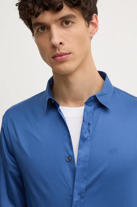 Odzież Armani Exchange koszula 8NZCBD.ZN10Z.NOS niebieski
