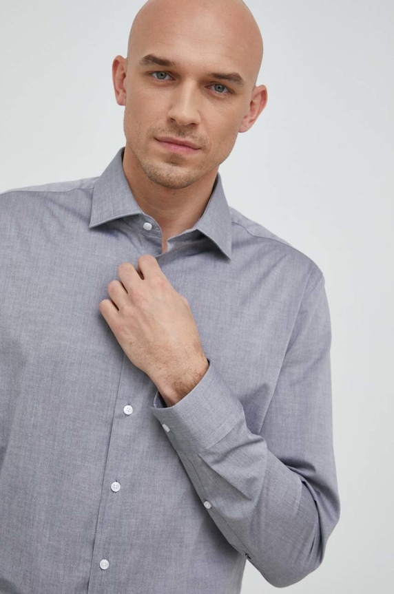 Košile Seidensticker slim šedá 01.666250