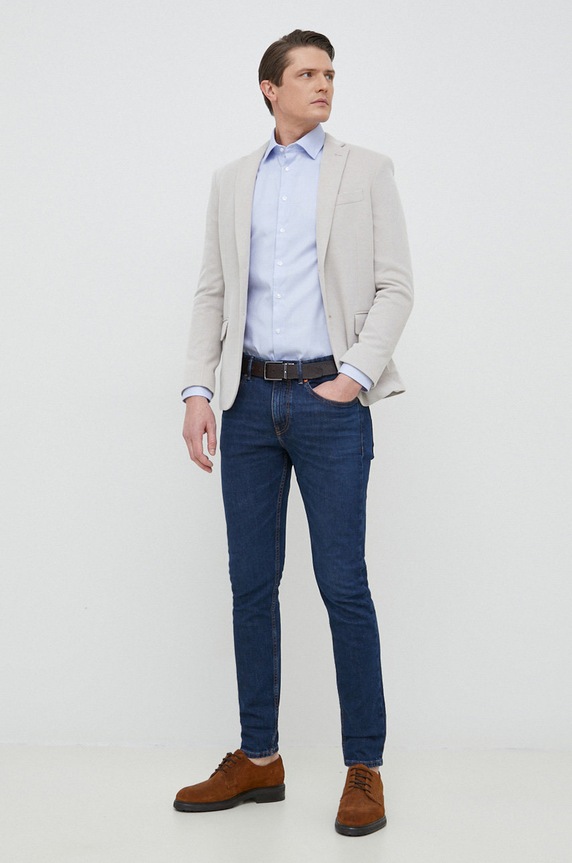 Odjeća Pamučna košulja Seidensticker 01.693650 plava