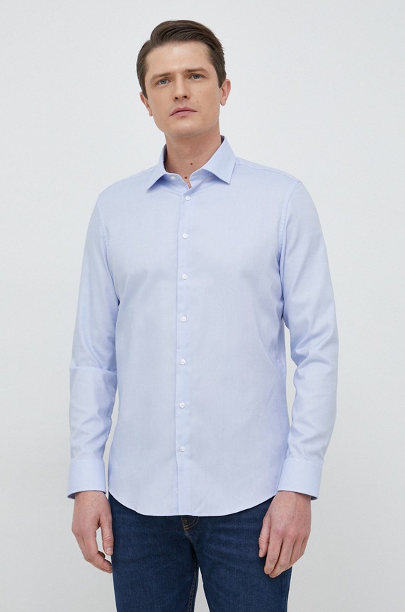 Pamučna košulja Seidensticker 01.693650 plava