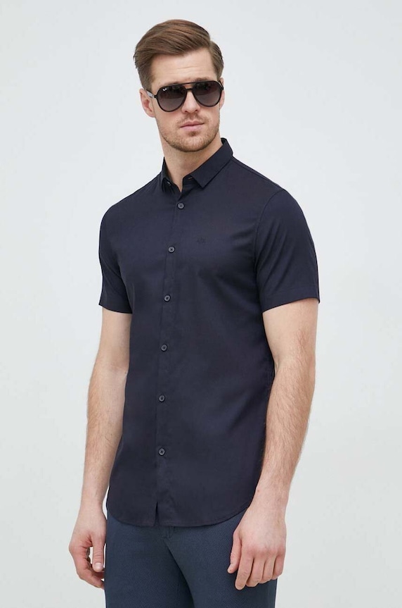 Odzież Armani Exchange koszula 8NZC51.ZNYXZ.NOS granatowy