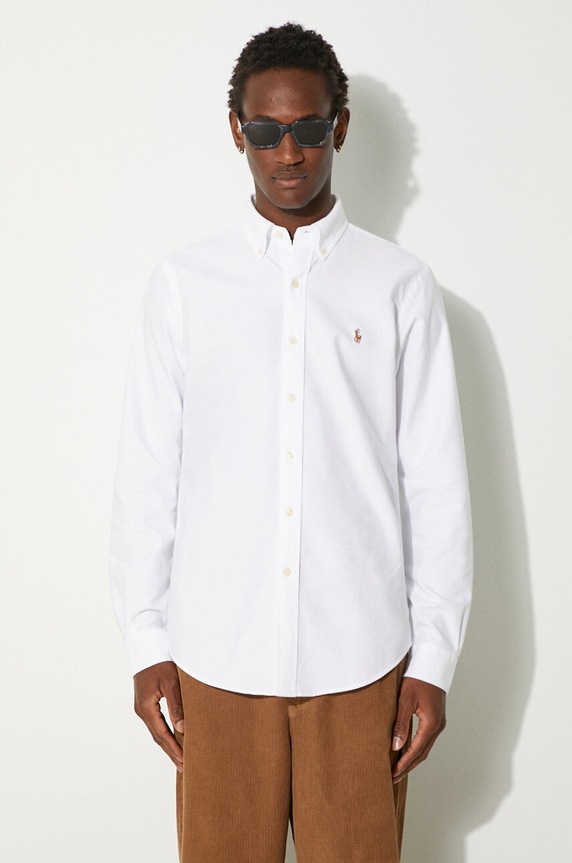 Oblečenie Bavlnená košeľa Polo Ralph Lauren 710792041 biela