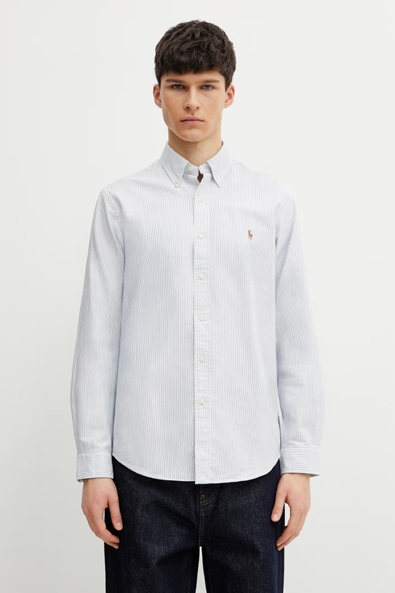 Polo Ralph Lauren cotton shirt button-down blue 710792041