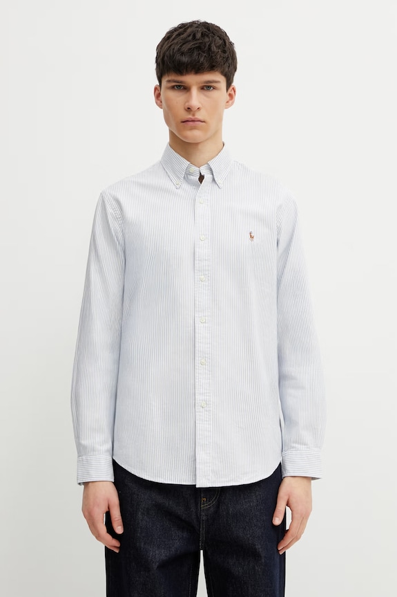 Polo Ralph Lauren cotton shirt button-down blue 710792041