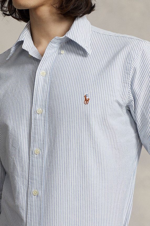 Polo Ralph Lauren camasa din bumbac albastru 710792041