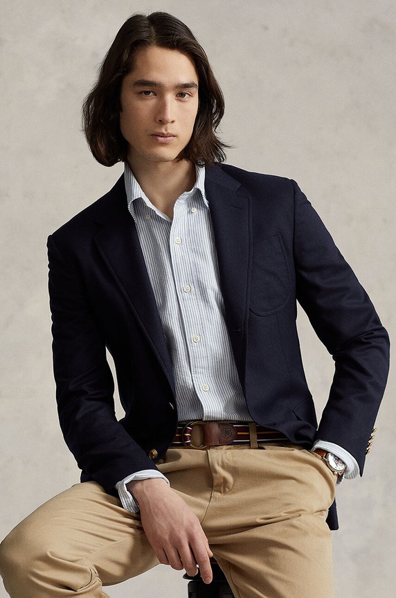 Polo Ralph Lauren camasa din bumbac 710792041 albastru