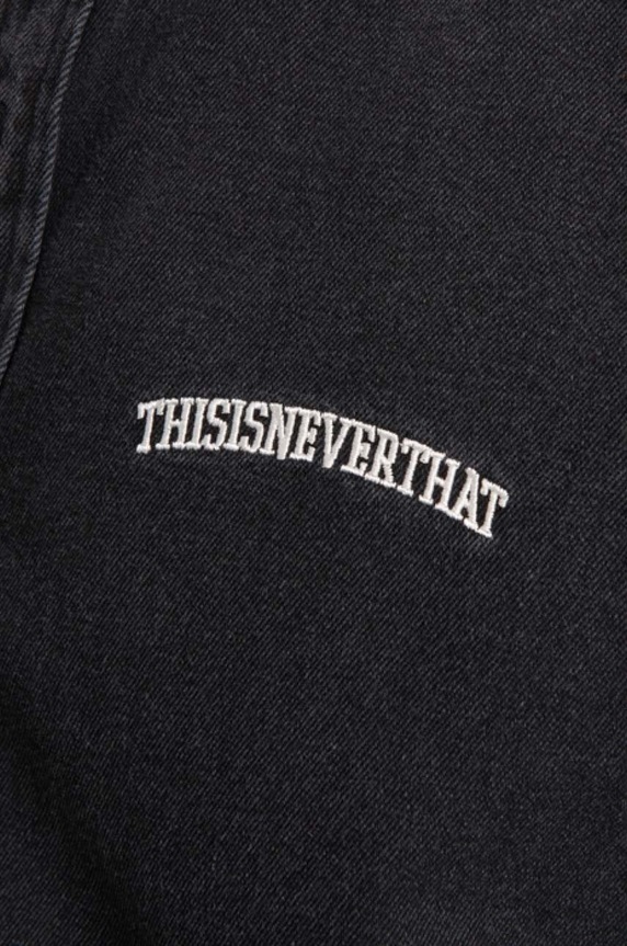 thisisneverthat denim shirt Washed Denim black TN221DSHTL01