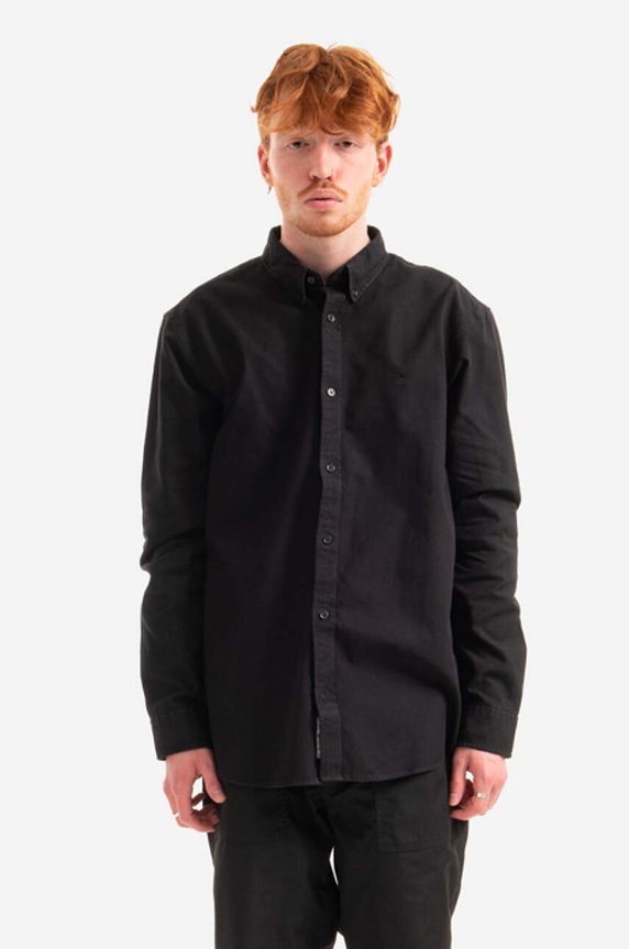 Carhartt WIP cotton shirt Bolton cotton black I030238.