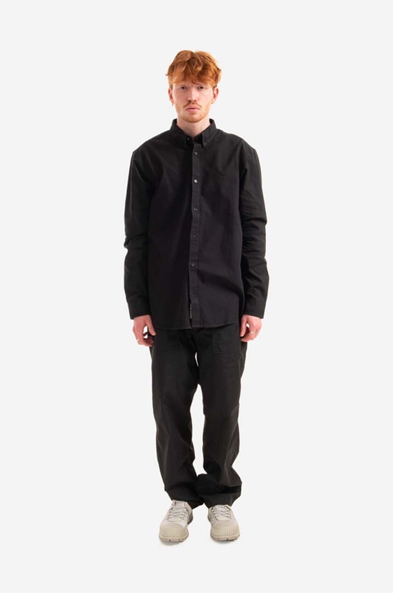 Carhartt WIP cotton shirt Bolton I030238. black AA00