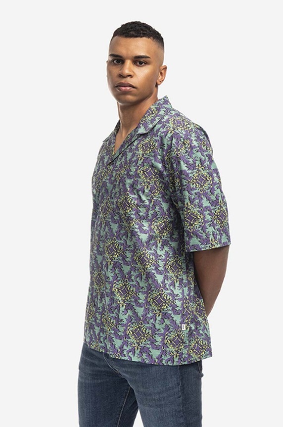 Wood Wood camicia in cotone Ohan Chateau 12225313.1612 verde