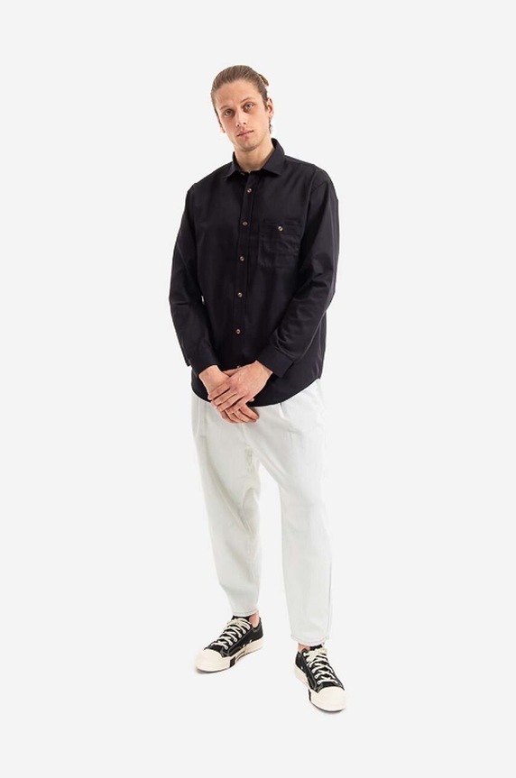 Drôle de Monsieur shirt SH100.NAVY black AA00