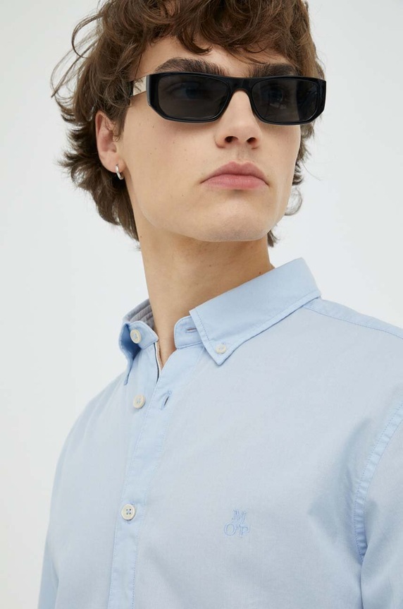 Marc O'Polo koszula bawełniana B21766842156 niebieski