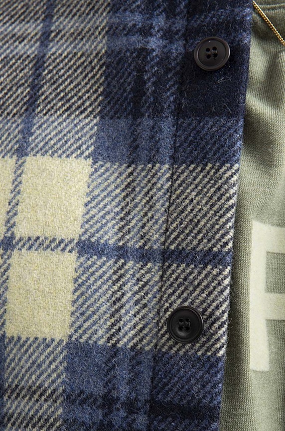 A.P.C. wool shirt Surchemise Trek WOANC.H02396 navy