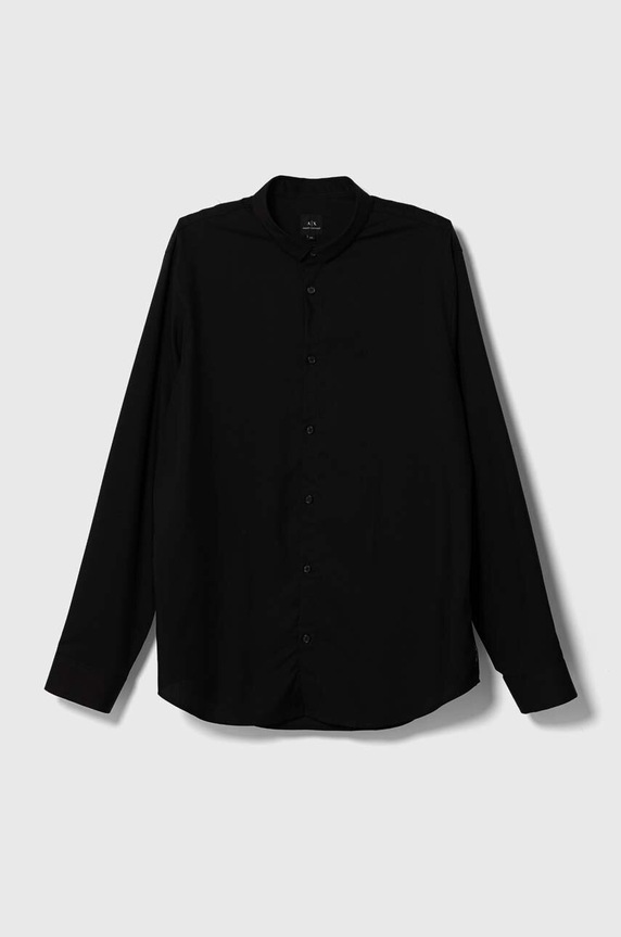 Armani Exchange koszula z elastanem czarny 8NZC49.ZNYXZ.NOS