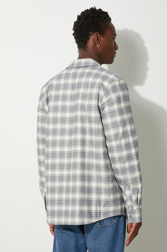 Clothing A.P.C. cotton shirt Alex COGAX.H02625 gray