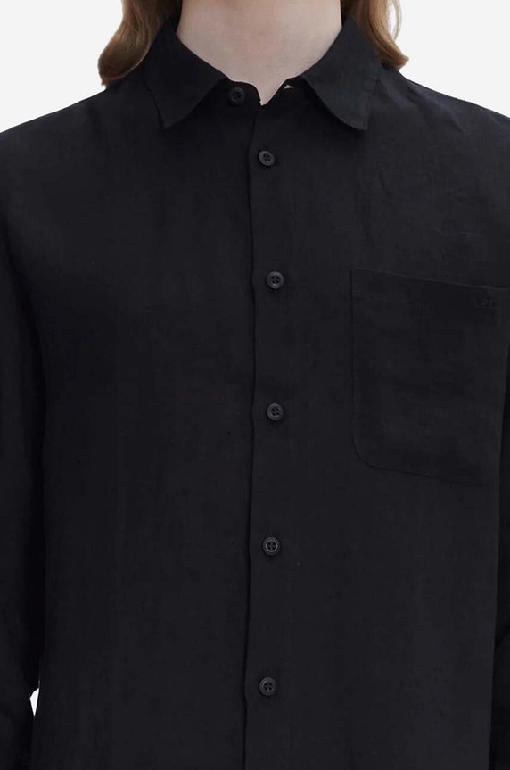 A.P.C. shirt A.P.C. Chemise Cassel LIAEK-H12545 BLACK black LIAEK.H12545