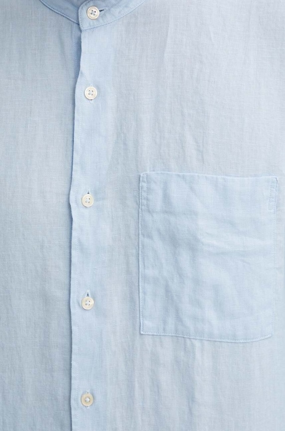 Πουκάμισο από λινό Marc O'Polo M23742842320 μπλε AA00