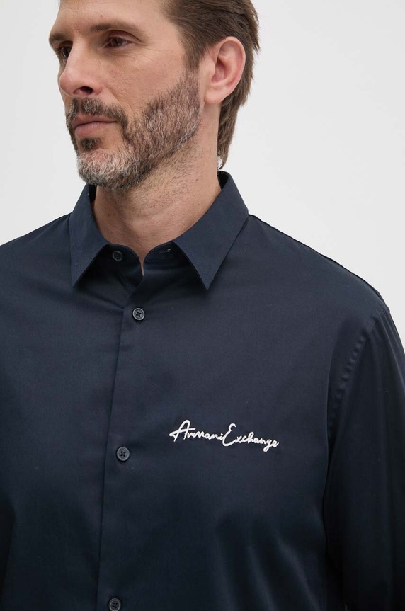 Košile Armani Exchange 8NZC99.ZN10Z.NOS námořnická modř