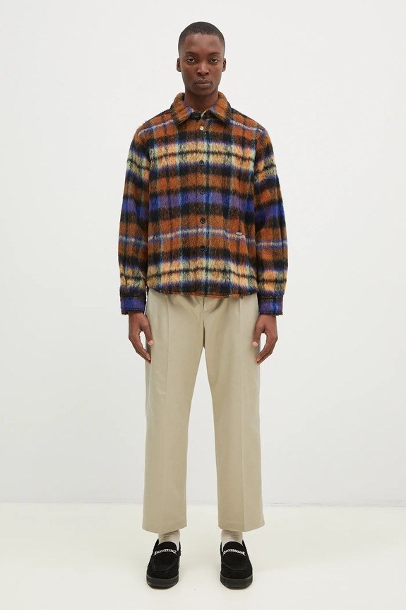 Ader Error wool shirt BN01FWJK0118BR brown