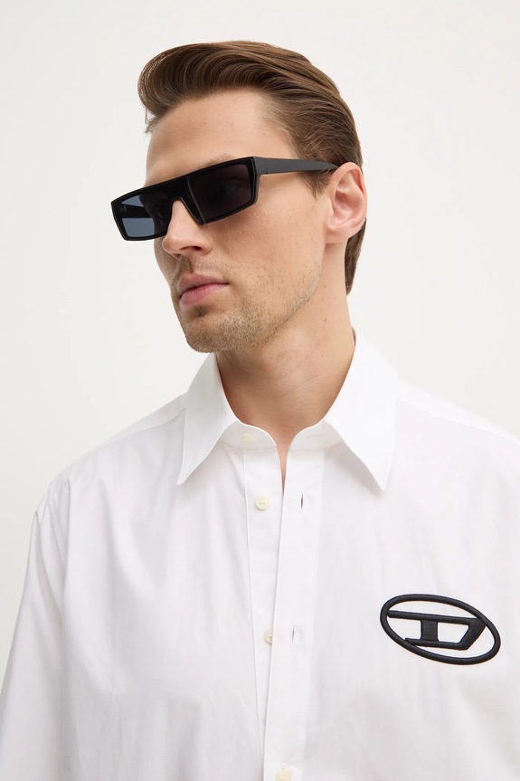 Diesel camicia in cotone S-SIMPLY-D SHIRT bianco A14634.0PCAL