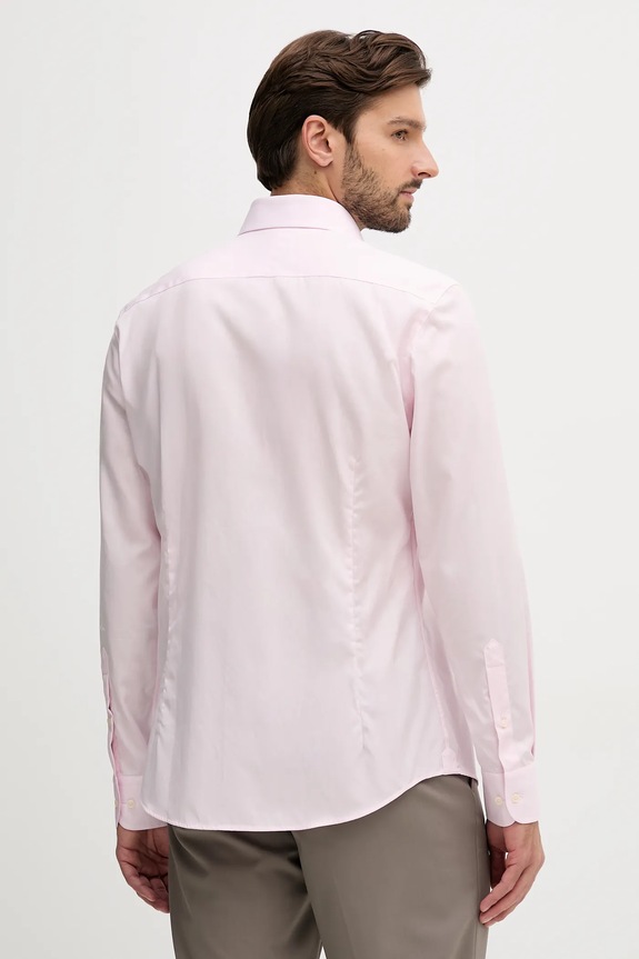 Odzież Hackett London koszula bawełniana HM304529 różowy