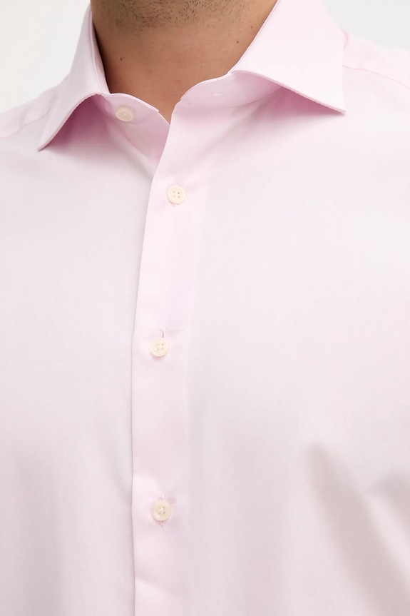 Hackett London koszula bawełniana HM304529 różowy