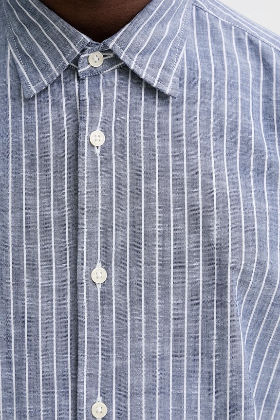 Βαμβακερό πουκάμισο Marc O'Polo M26721042358 μπλε