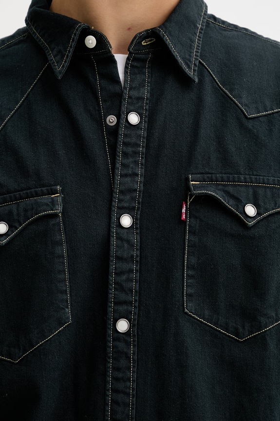 Jeans srajca Levi's BARSTOW WESTERN STANDARD 85744.0114 črna