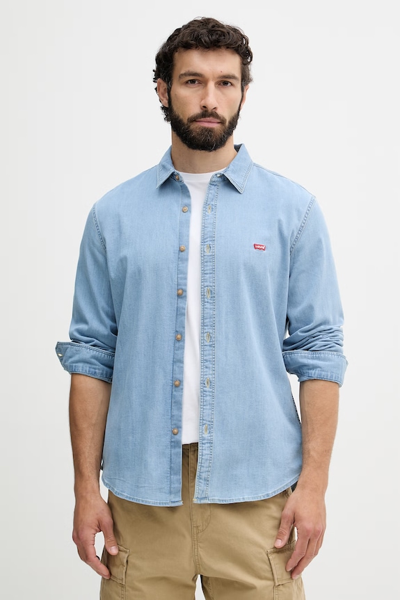 Levi's košulja za muškarce traper LS BATTERY HM SHIRT SLIM plava 86625.0065