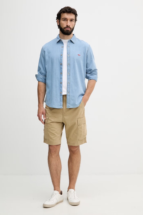 Levi's košulja za muškarce traper LS BATTERY HM SHIRT SLIM 86625.0065 plava AA00