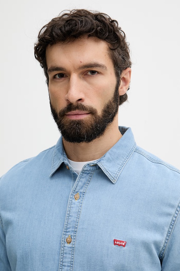 Levi's košulja za muškarce traper LS BATTERY HM SHIRT SLIM plava 86625.0065