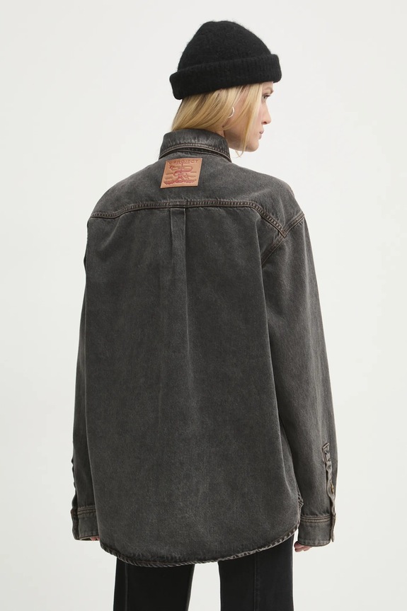 Rifľová košeľa Y/Project EVERGREEN PARIS' BEST PATCH DENIM SHIRT 207SI002