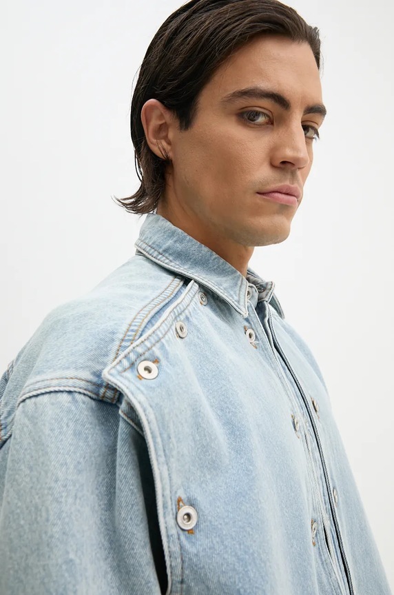Traper jakna Y/Project EVERGREEN SNAP OFF DENIM SHIRT 207SI001
