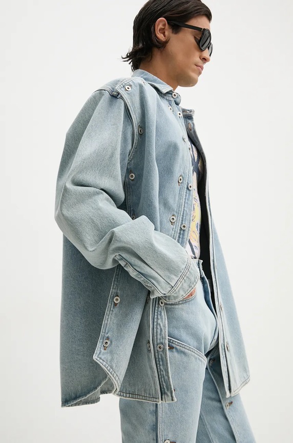 Traper jakna Y/Project EVERGREEN SNAP OFF DENIM SHIRT 207SI001