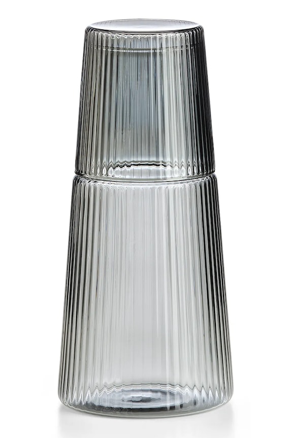 IVV carafă cu sticlă Narciso 0,6 + 0,23 L gri 8795.1